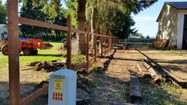 pressure treated fence posts
