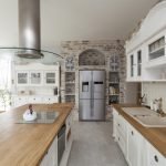 solid wood countertops in kitchen
